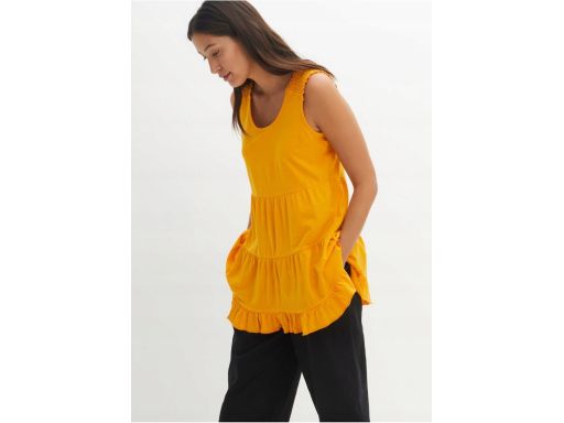 B.P.C długi top z falbanką żółty miodowy ^40/42