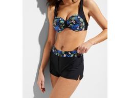 B.P.C bikini z szortami czarne we wzory r.40(80C)