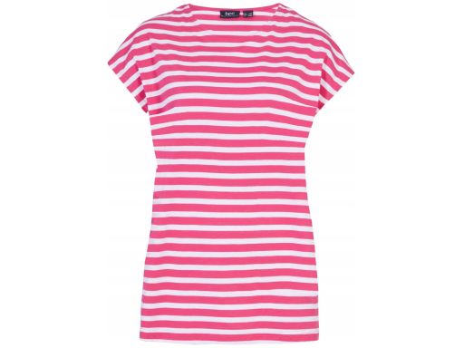 B.P.C t-shirt damski biało-czerwony w paskii ^36/38