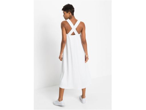 B.P.C sukienka biała letnia z krepy r.36/38