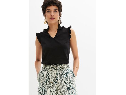 B.P.C bluzka czarna bez rękawów 40/42.