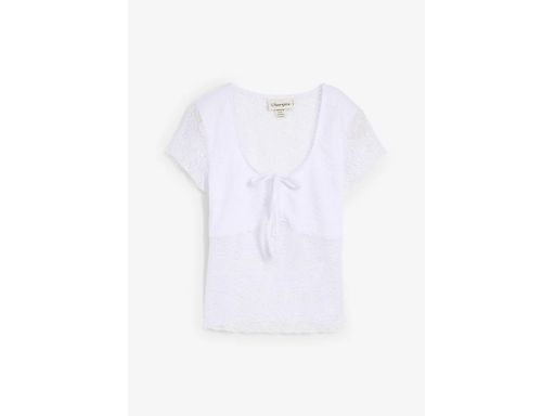 B.P.C bluzka biała koronkowa prześwitująca r.48/50