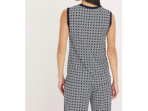 B.P.C granatowy top damski we wzory r.40/42