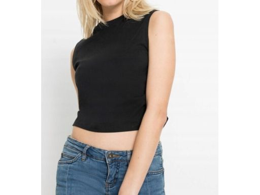 B.P.C czarna krótka bluzka top ^44/46
