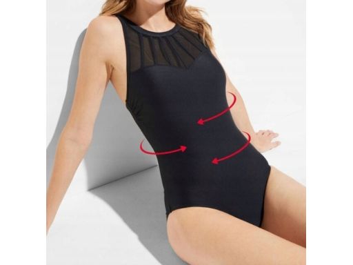 B.P.C kostium kąpielowy modelujący czarny r.38
