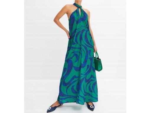 B.P.C długa sukienka maxi z nadrukiem r.40