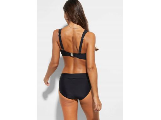 B.P.C czarne bikini biustonosz balkonetka z figami 48 (90E).