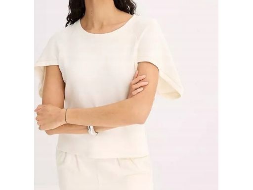 B.P.C bluzka śmietankowa z modnymi rękawami r.48/50