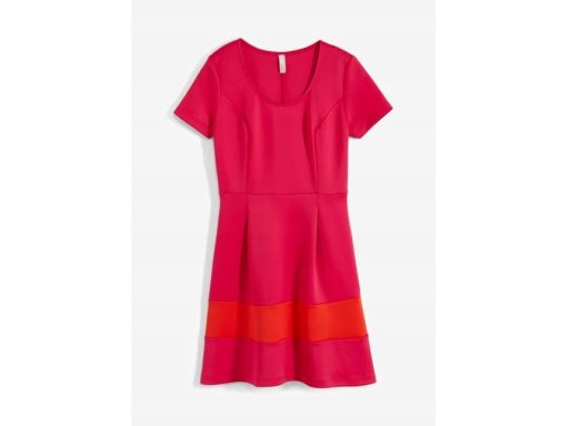 B.P.C sukienka efektowna różowo-pomarańczowa 40/42.