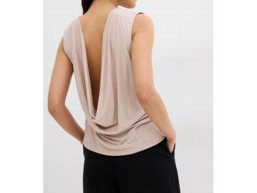 B.P.C top jasnoszary z głębokim dekoltem na plecach r.44/46