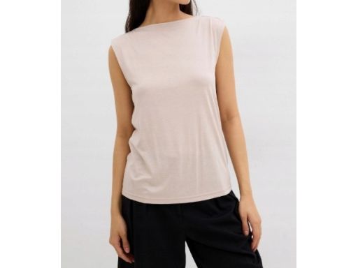 B.P.C top jasnoszary z głębokim dekoltem na plecach r.44/46