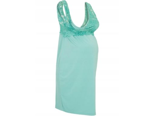 B.P.C sukienka ciążowa szałwiowa z koronką r.44/46