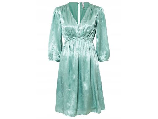 B.P.C sukienka satynowa we wzory zielona ^50