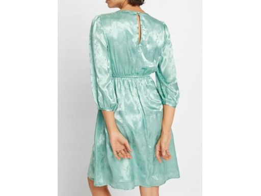 B.P.C sukienka satynowa we wzory zielona ^50