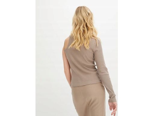 B.P.C bluzka prążkowana bawełniana na jedno ramię ^48/50