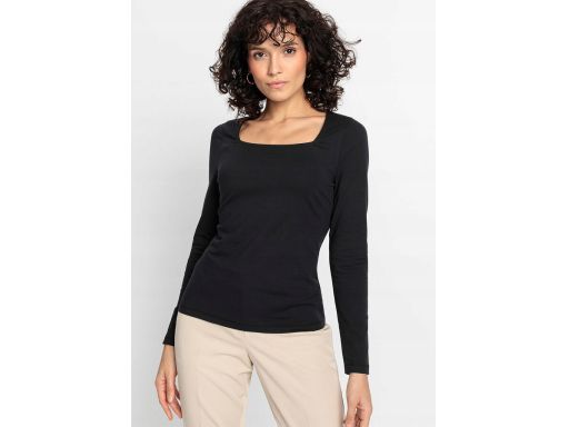 B.P.C Czarna bluzka bawełniana długi rękaw ^40/42