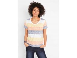 B.P.C t-shirt bawełniany w paski 36/38.