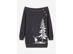 B.P.C bluza świąteczna dłuższa carmen ^48/50