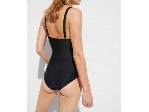 B.P.C kostium jednoczęściowy czarny w białe paski r.46