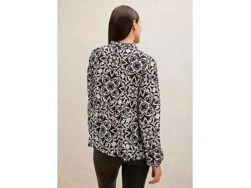 B.P.C bluzka szyfonowa wzorzysta wiązanie ^40