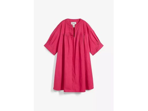 B.P.C sukienka kaftanowa malinowa z bawełny 44.