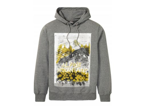 B.P.C bluza męska szara z nadrukiem r.L