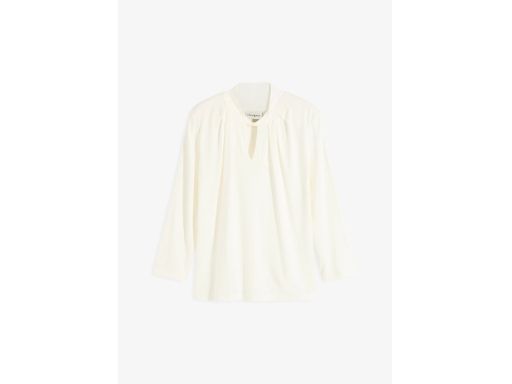 B.P.C śmietankowa bluzka z wiskozy z wycięciem 48/50.