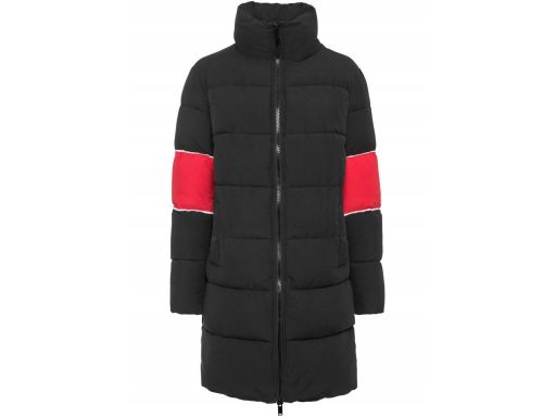 B.P.C płaszcz pikowany czarno-czerwony r.36