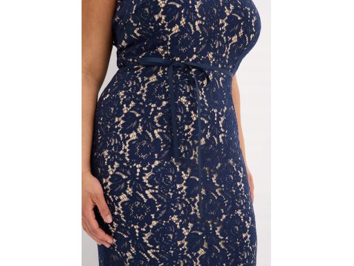 B.P.C długa sukienka koronkowa na ramiączka r.40