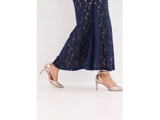 B.P.C długa sukienka koronkowa na ramiączka r.40