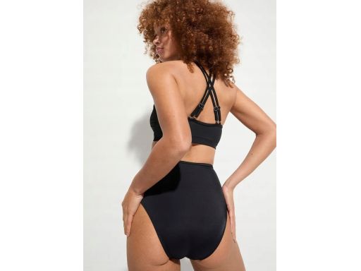 B.P.C czarne bikini bustier figi wysoki stan ^46