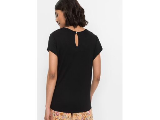 B.P.C czarna bluzka z różnych materiałów ^32/34