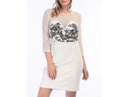 B.P.C elegancka dopasowana sukienka wyszywana cekinami 40/42