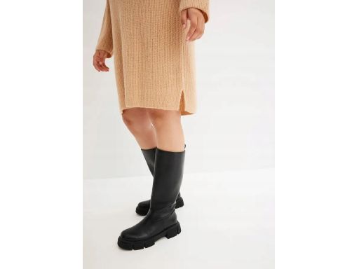 B.P.C sukienka dzianinowa beżowa prosta r.48/50