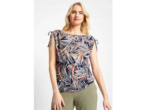 B.P.C t-shirt z nadrukiem i marszczeniem na ramionach ^44/46