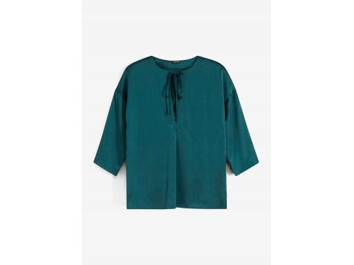 B.P.C bluzka satynowa butelkowa zieleń 40.