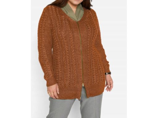 B.P.C długi sweter rozpinany w warkocze 36/38.