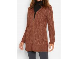 B.P.C długi sweter rozpinany w warkocze 36/38.