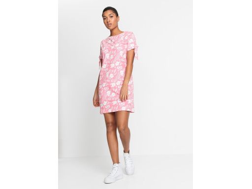 B.P.C sukienka bawełniana różowa w białe kwiaty r.44/46