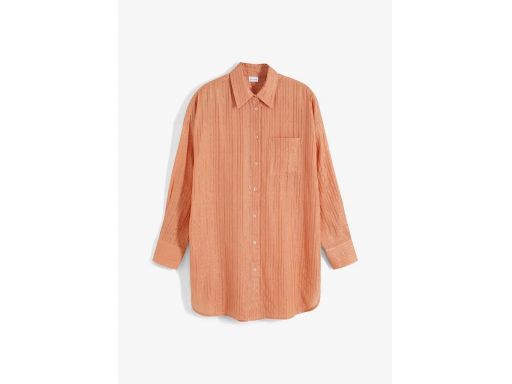 B.P.C Bluzka koszulowa morelowa ze złotymi paskami ^38