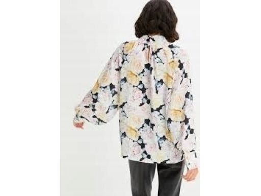 B.P.C bluzka koszulowa satynowa w kwiaty ^50