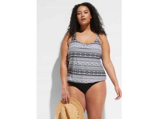 B.P.C tankini oversize czarno-białe we wzory ^50