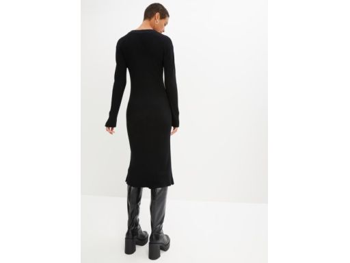 B.P.C ołówkowa sukienka dzianinowa czarna r.36/38