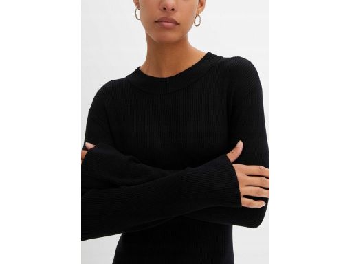 B.P.C ołówkowa sukienka dzianinowa czarna r.36/38