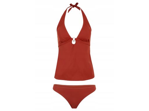 B.P.C tankini brązowe wiązane z figami ^42