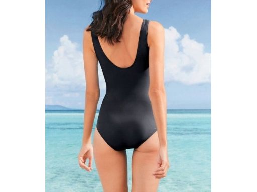 B.P.C kostium jednoczęściowy z zaszewkami czarny r.40