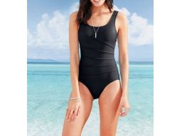 B.P.C kostium jednoczęściowy z zaszewkami czarny r.40