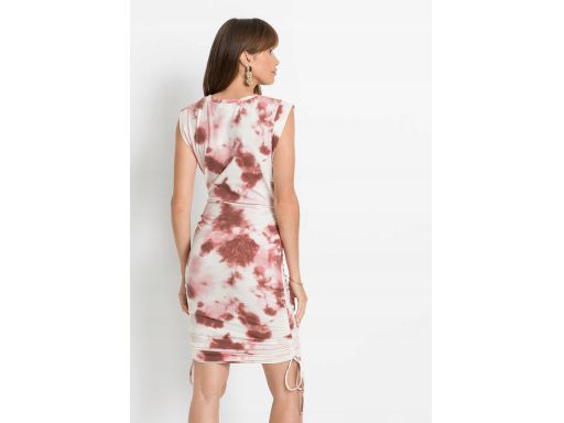 B.P.C Sukienka marszczona z batikowym wzorem^40/42