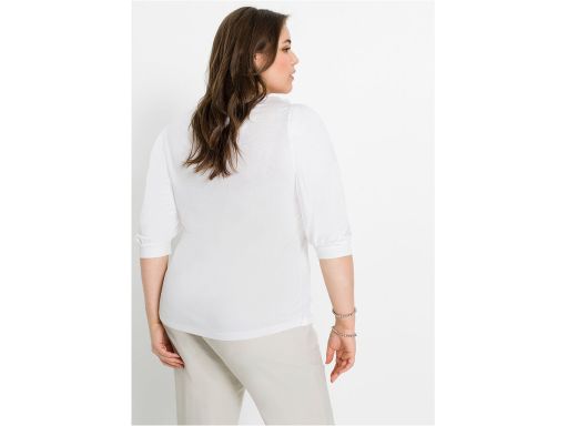 Bluzka z balonowymi rękawami biała r.40/42