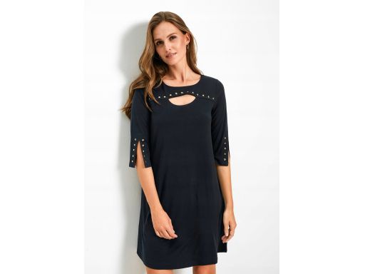 B.P.C czarna sukienka z dżetami r.36/38